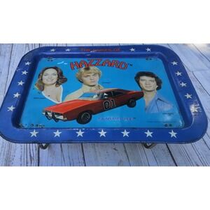The Dukes Of Hazzard dinner metal tray 1980s 80s Boy Toy Vtg Tv Show Charger